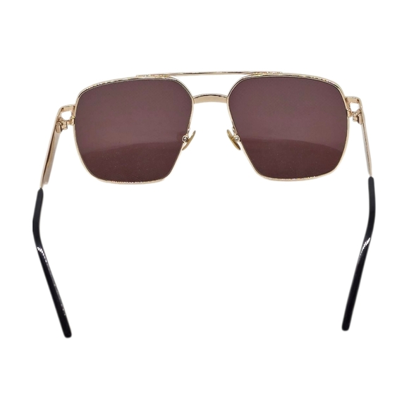 Gold and Brown Square Sunglasses PORTA ROMANA - Picture 7 of 7